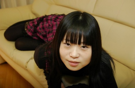 Playful asian schoolgirl (1)